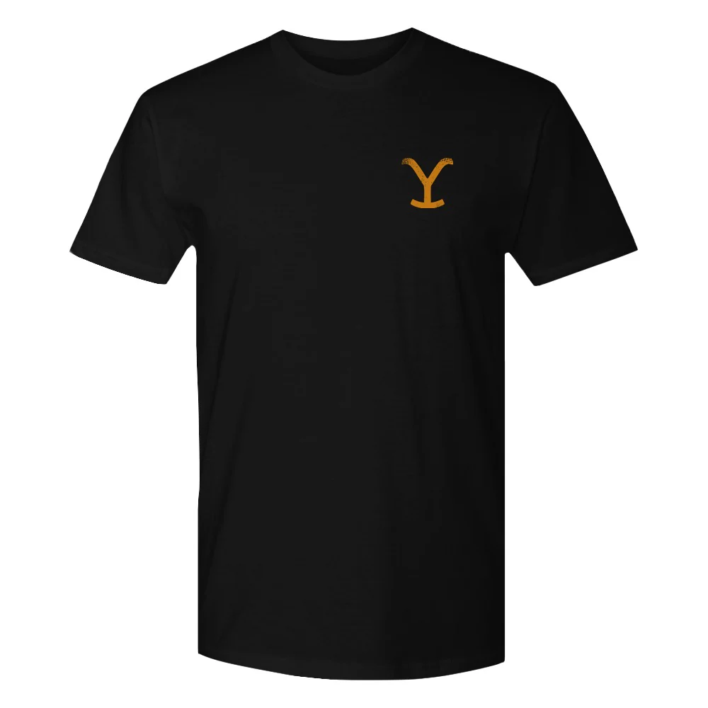 Yellowstone Dutton Ranch Scenery Back Print Short Sleeve T-Shirt - Image 9