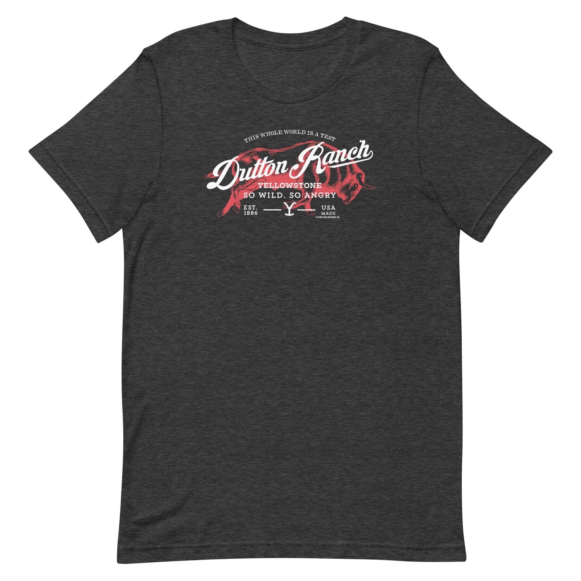 Yellowstone Dutton Ranch So Wild So Angry Unisex Premium T-Shirt - Image 3