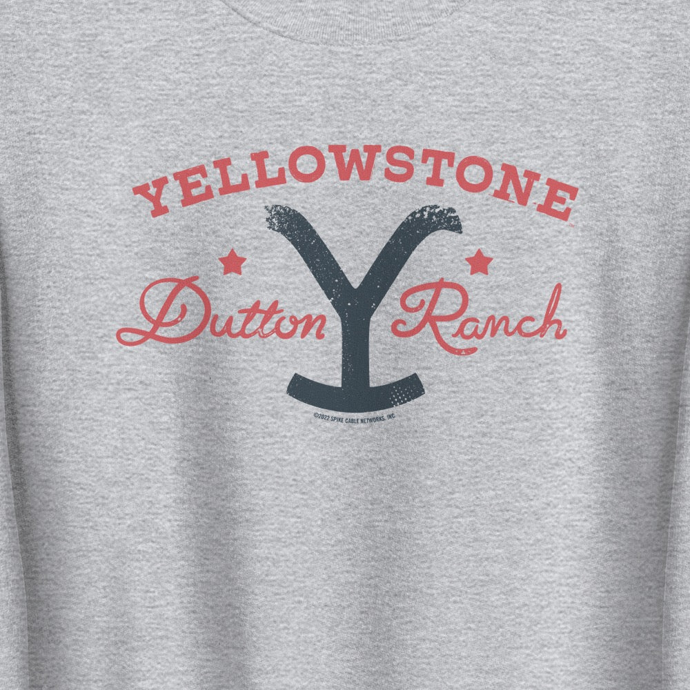 Yellowstone Dutton Ranch Star Fleece Crewneck Sweatshirt - Image 2