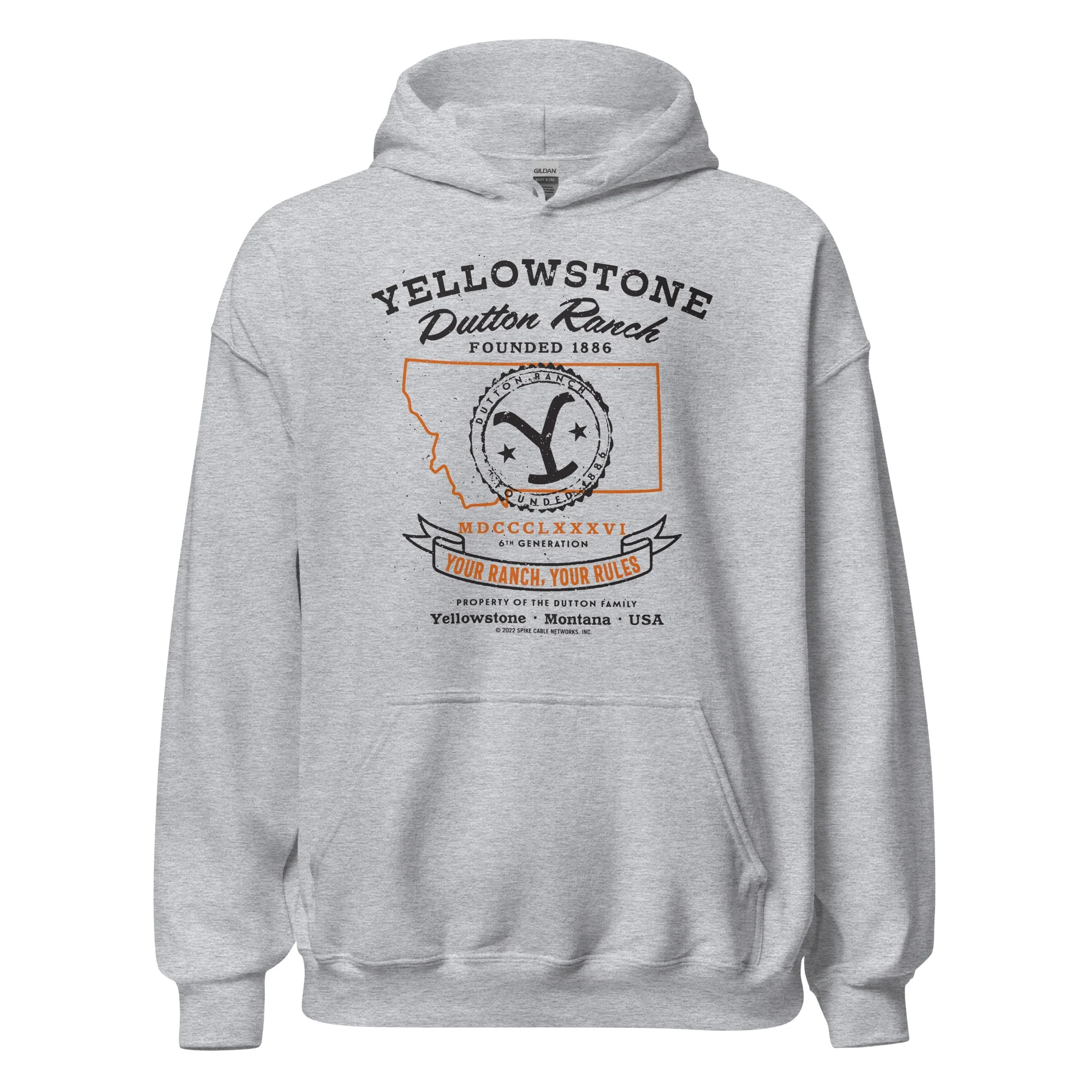 Yellowstone Dutton Ranch Your Ranch Your Rules Hooded Sweatshirt - Image 3
