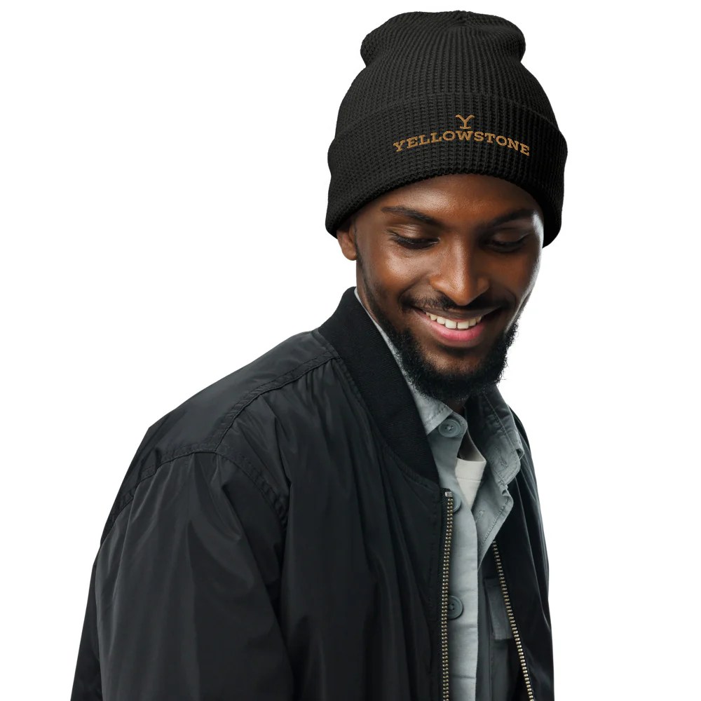 Yellowstone Embroidered Logo Waffle Beanie - Image 2