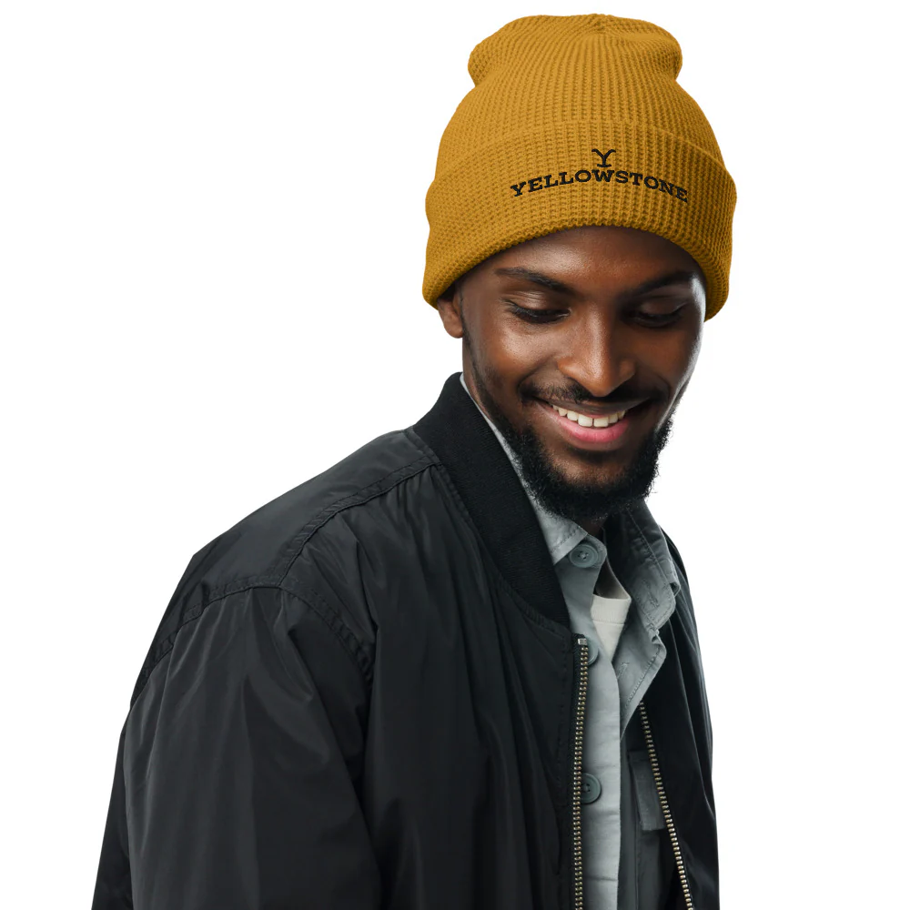 Yellowstone Embroidered Logo Waffle Beanie - Image 2
