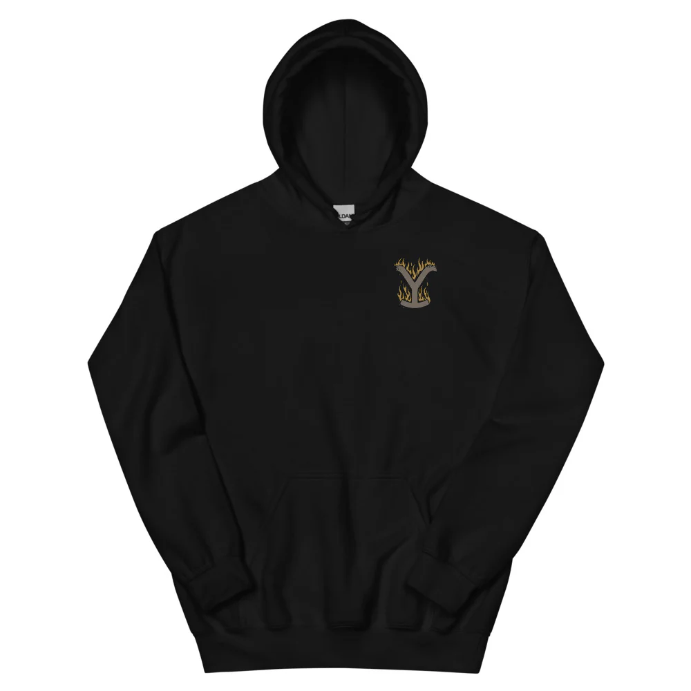 Yellowstone Flaming Logo Hoodie - Image 2