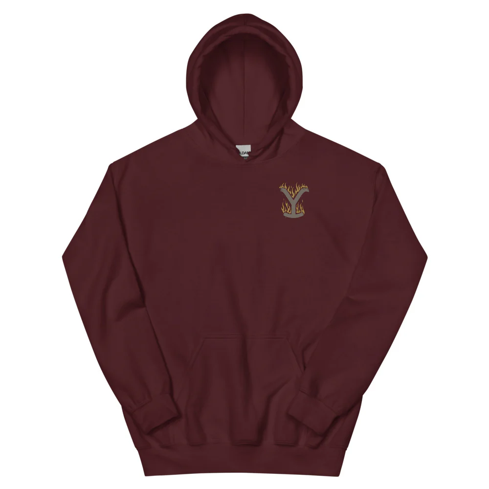Yellowstone Flaming Logo Hoodie - Image 4