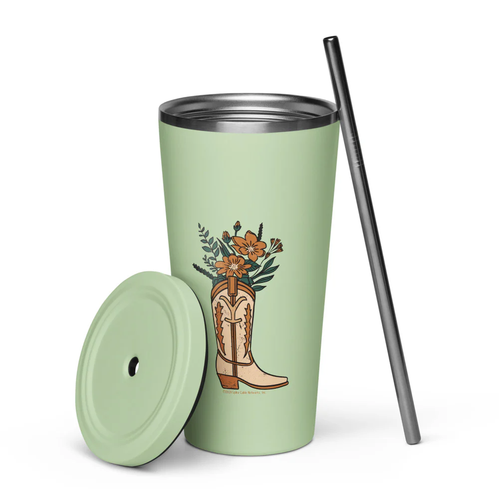 Yellowstone Floral Boot Tumbler - Image 8