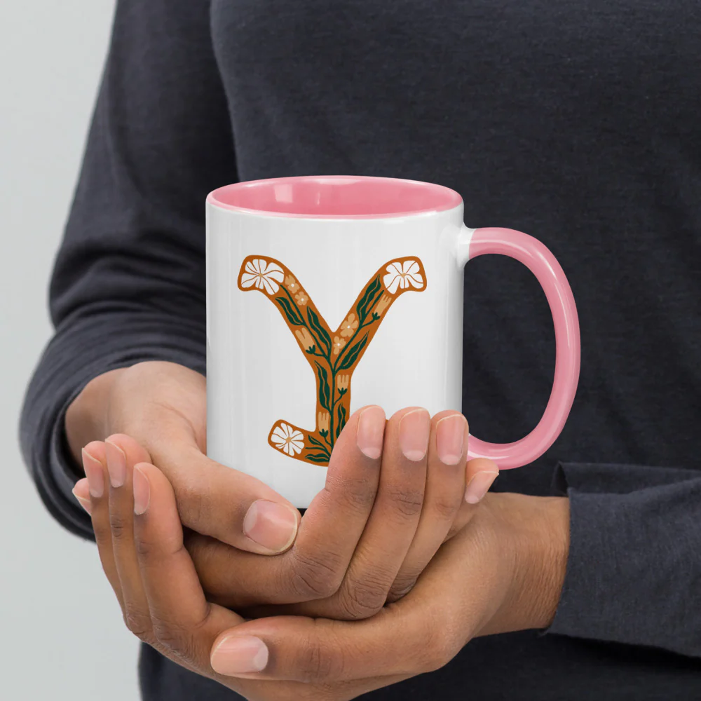 Yellowstone Floral Y Two Tone Mug - Image 5