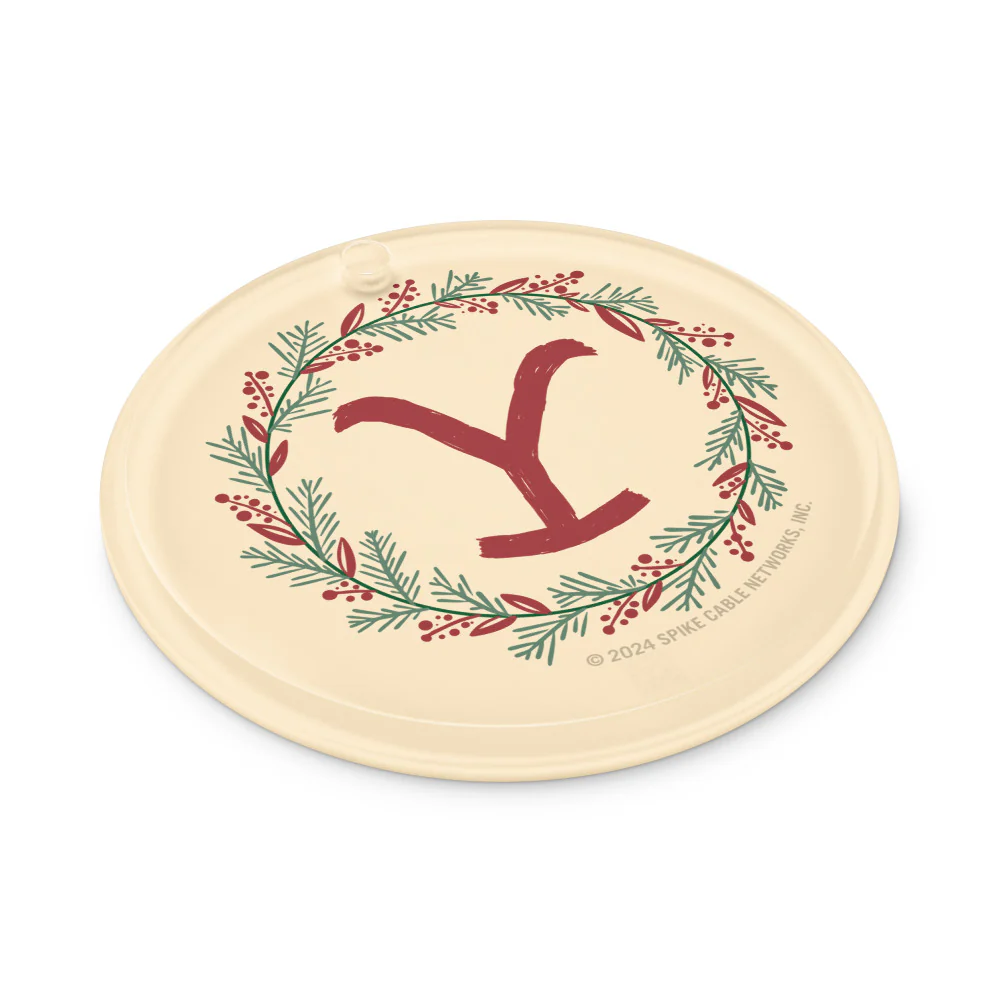 Yellowstone Holiday Wreath Acrylic Ornaments - Image 4