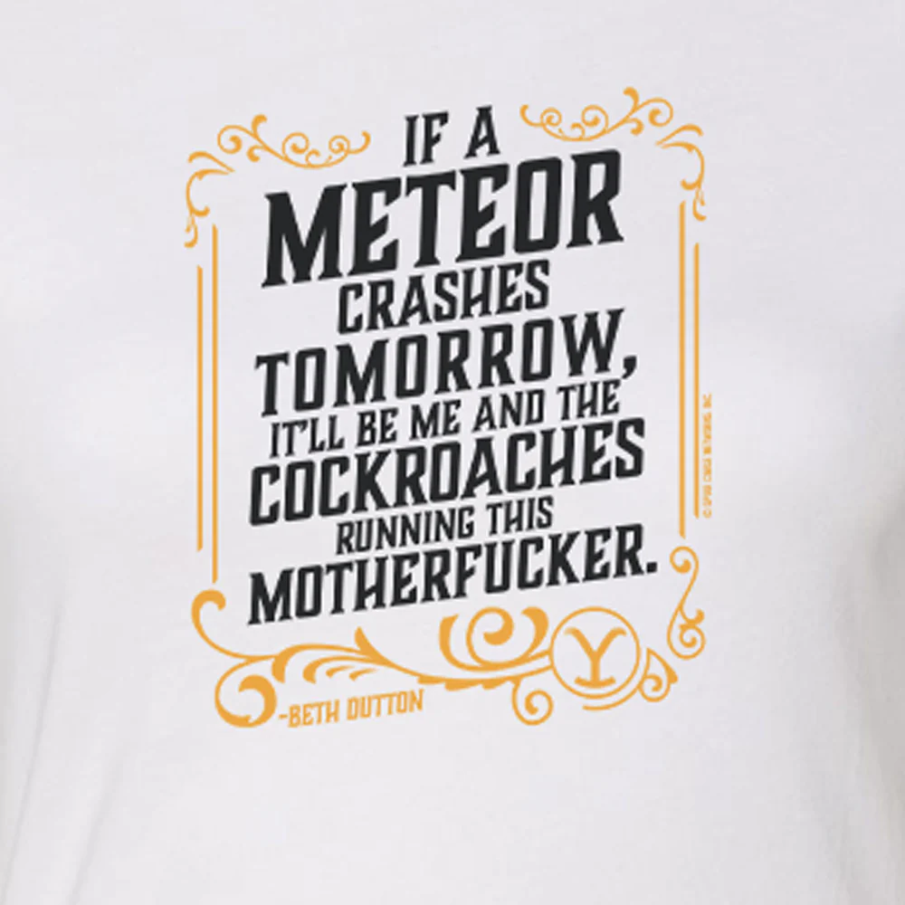 Yellowstone If A Meteor Crashes Tomorrow Women's Short Sleeve T-Shirt - Image 2