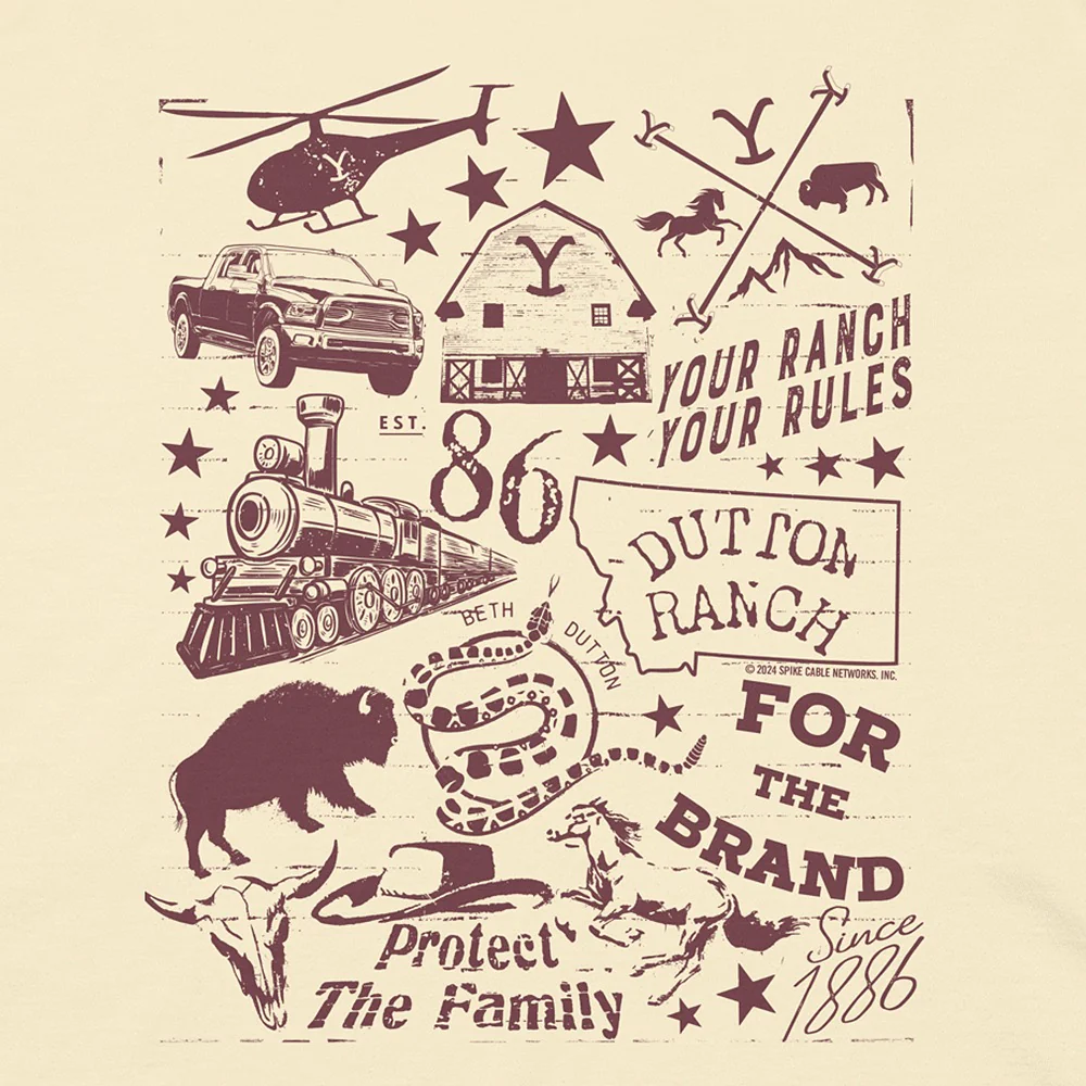 Yellowstone Mashup Comfort Colors T-Shirt - Image 3
