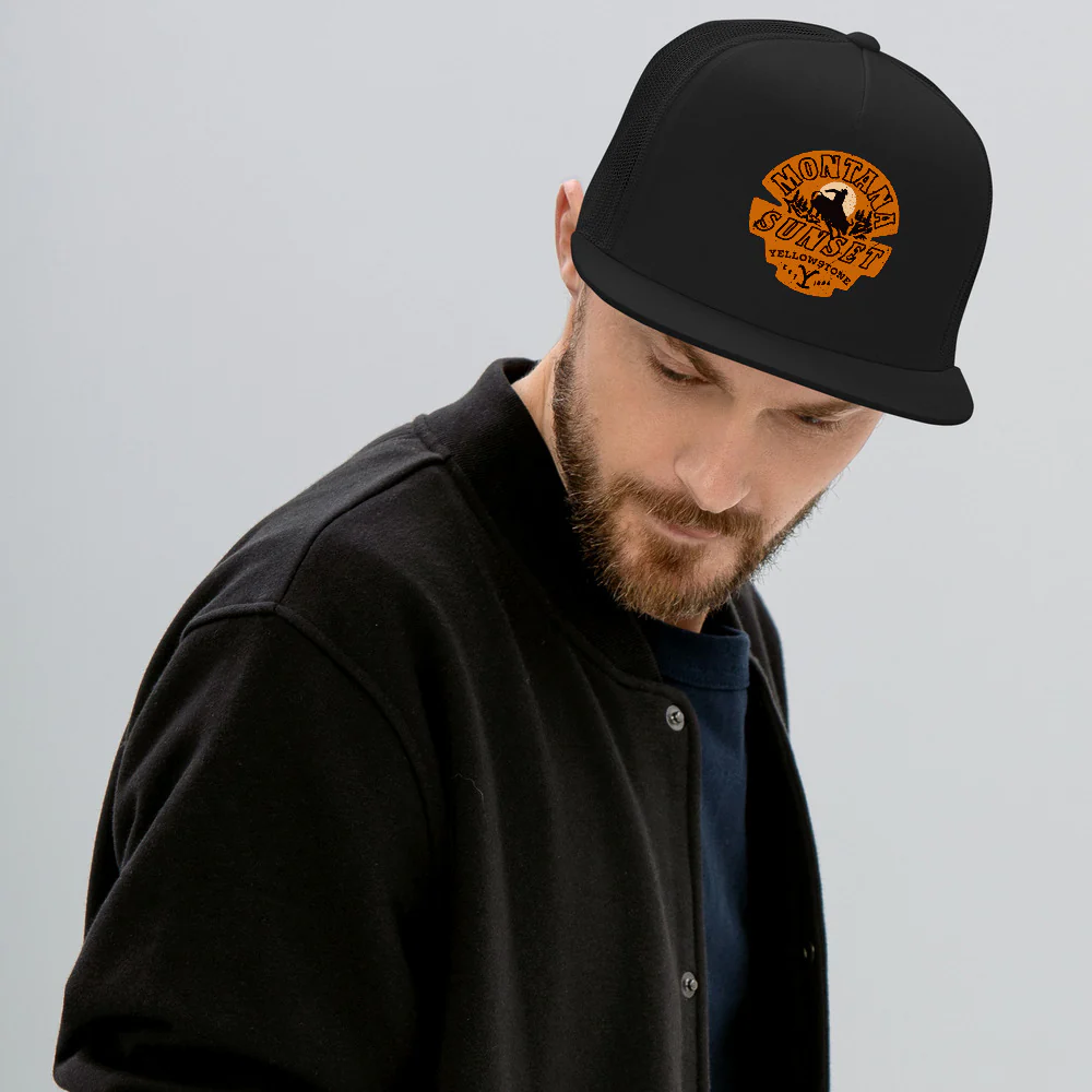 Yellowstone Montana Sunset Trucker Hat - Image 5