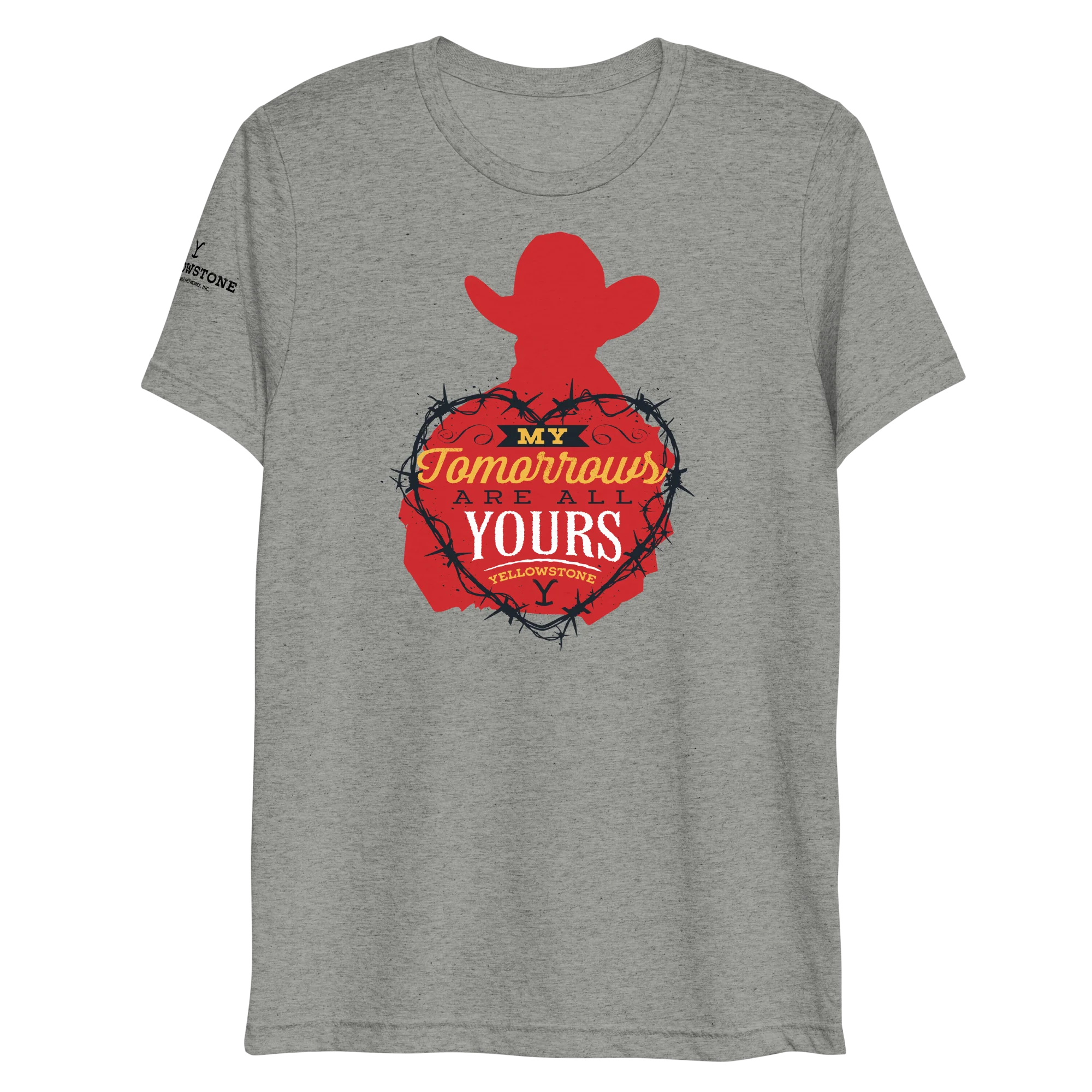 Yellowstone My Tomorrows Are All Yours Cowboy Unisex Tri-Blend T-Shirt - Image 2