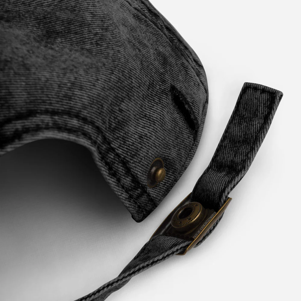 Yellowstone Dutton Ranch Patch Vintage Denim Hat - Image 3