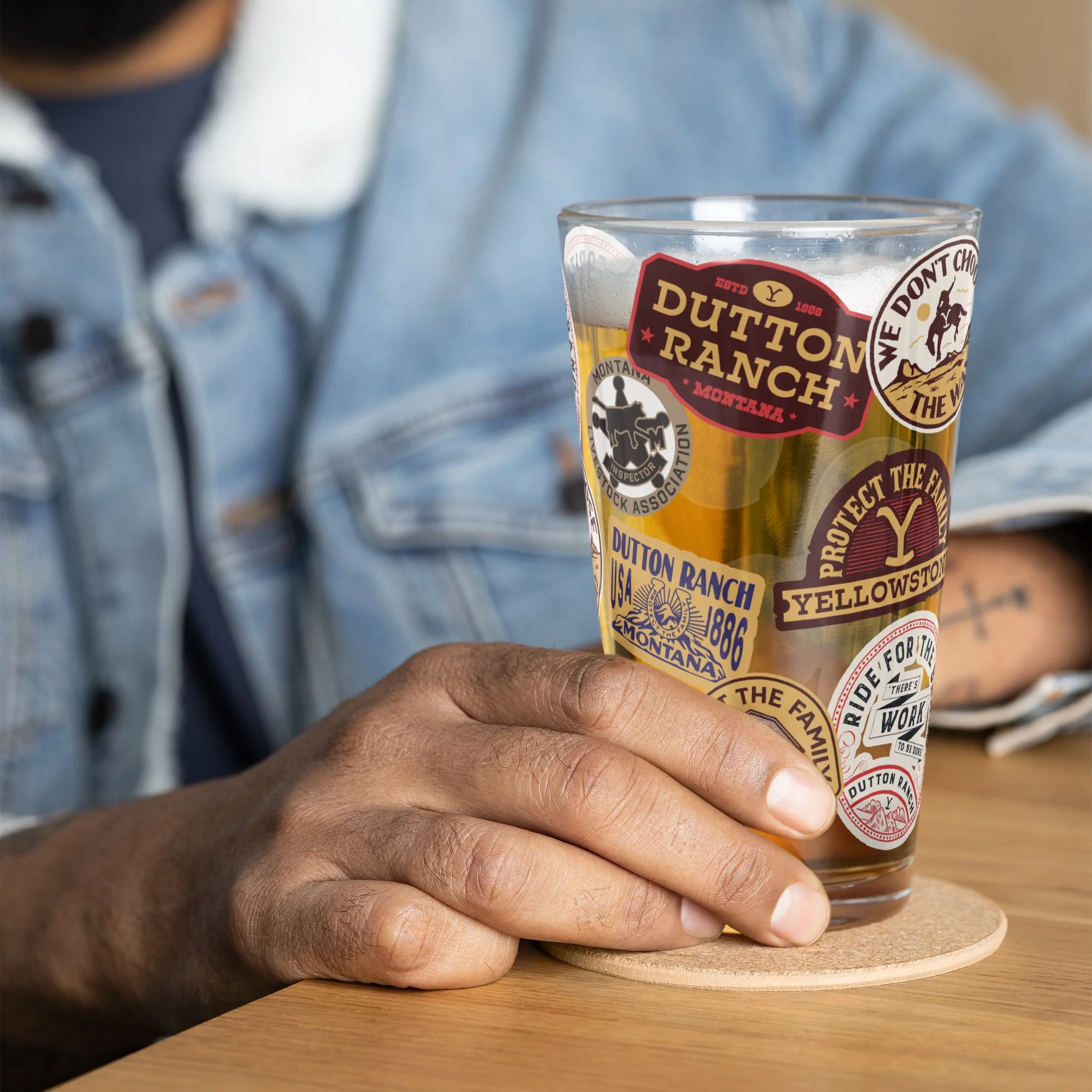 Yellowstone Patches Pint Glass - Image 3