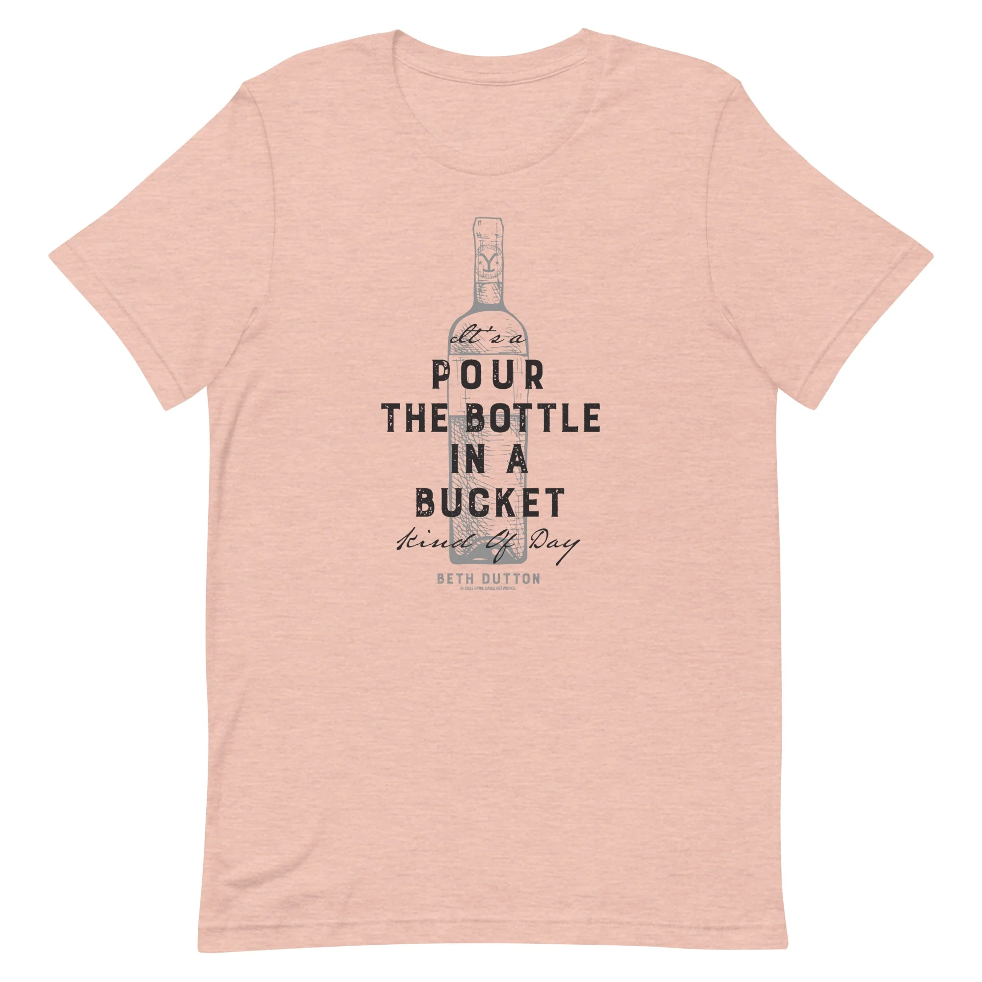 Yellowstone Pour The Bottle In The Bucket Adult Short Sleeve T-Shirt - Image 5