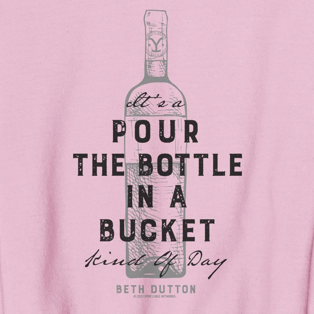 Yellowstone Pour The Bottle In The Bucket Crewneck Sweatshirt - Image 2