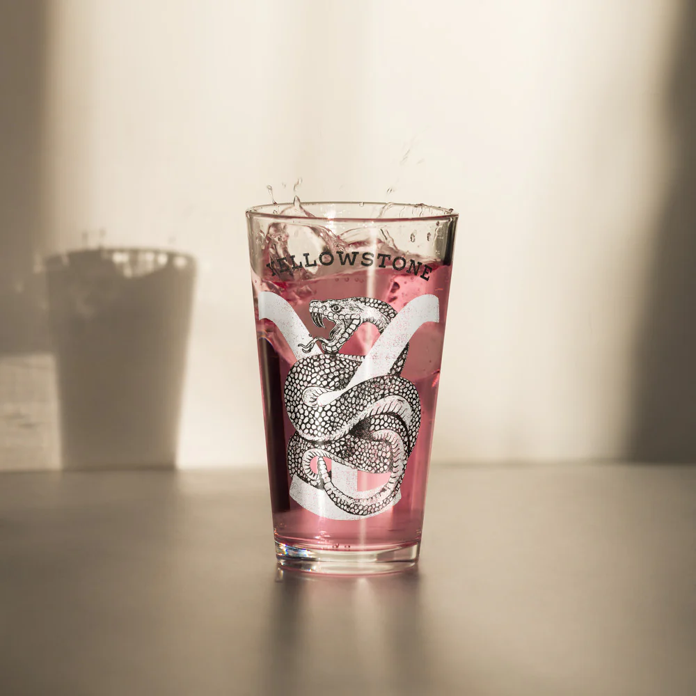 Yellowstone Rattlesnake Pint Glass - Image 2