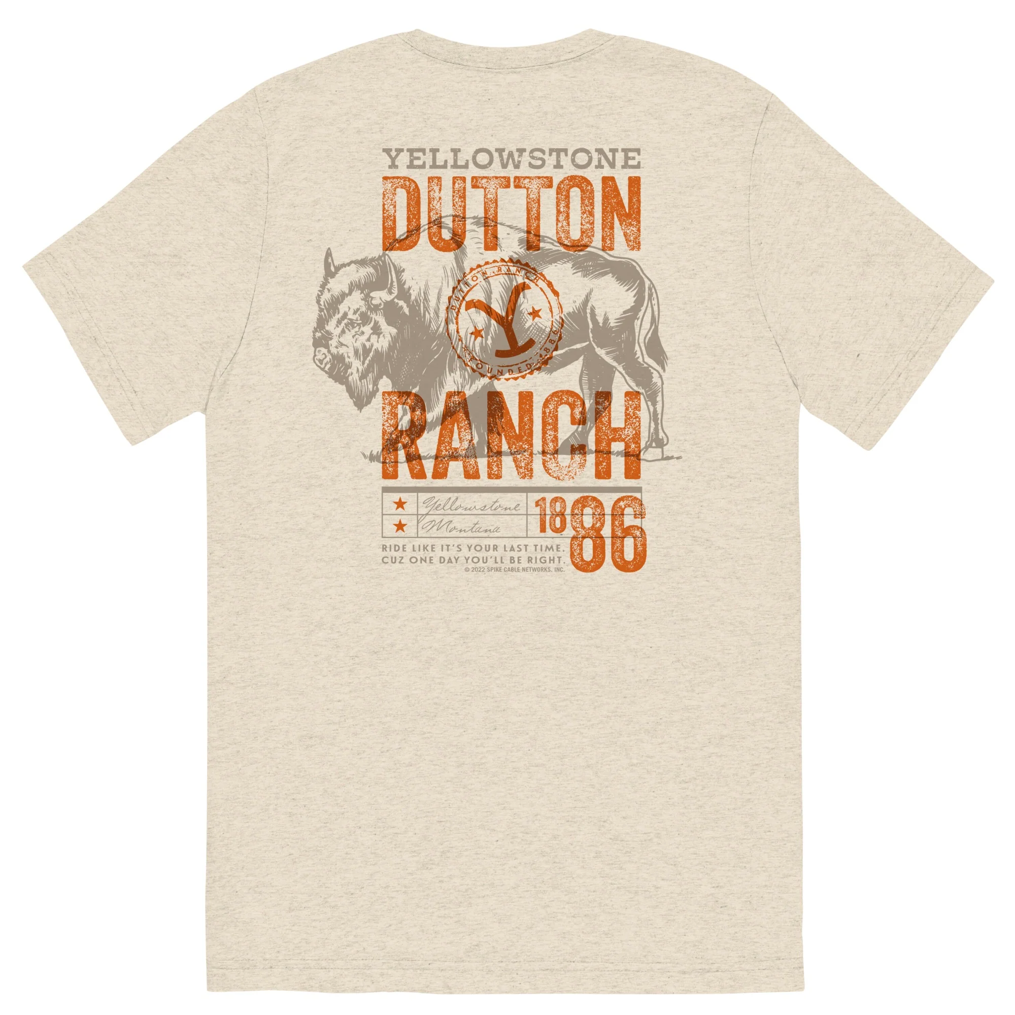 Yellowstone Ride Like It's Your Last Tri-Blend Short Sleeve T-Shirt - Image 5