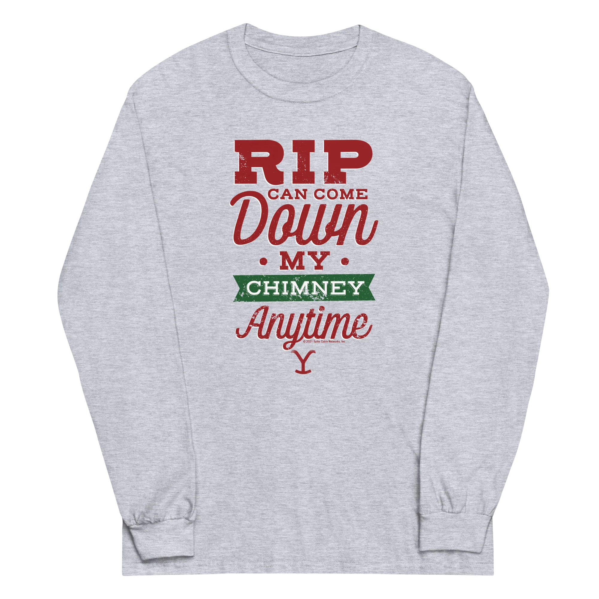 Yellowstone RIP Can Come Down My Chimney Any Time Adult Long Sleeve T-Shirt - Image 3