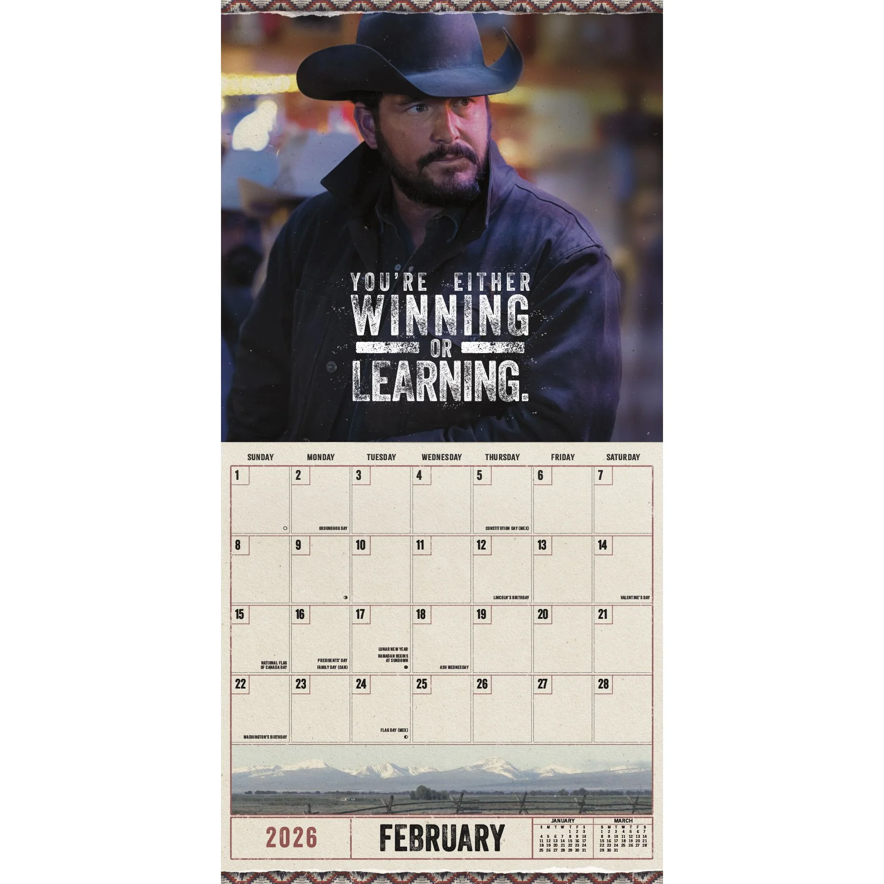 Yellowstone: Rip Wheeler 2026 Wall Calendar - Image 5