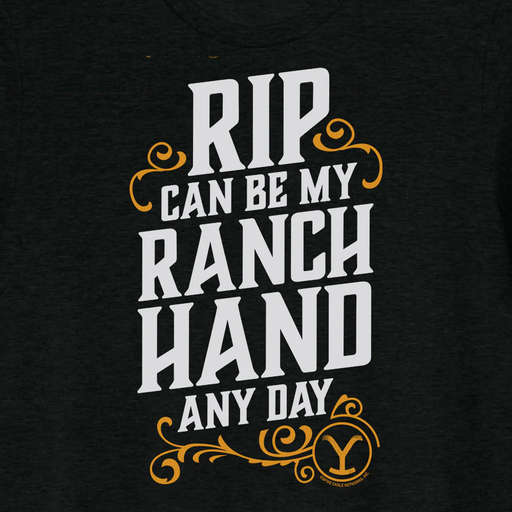 Yellowstone RIP Can Be My Ranch Hand Any Day Unisex Tri-Blend T-Shirt - Image 2