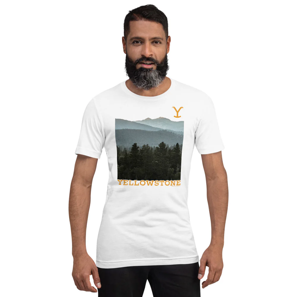 Yellowstone Scenery Adult Short Sleeve T-Shirt - Image 2