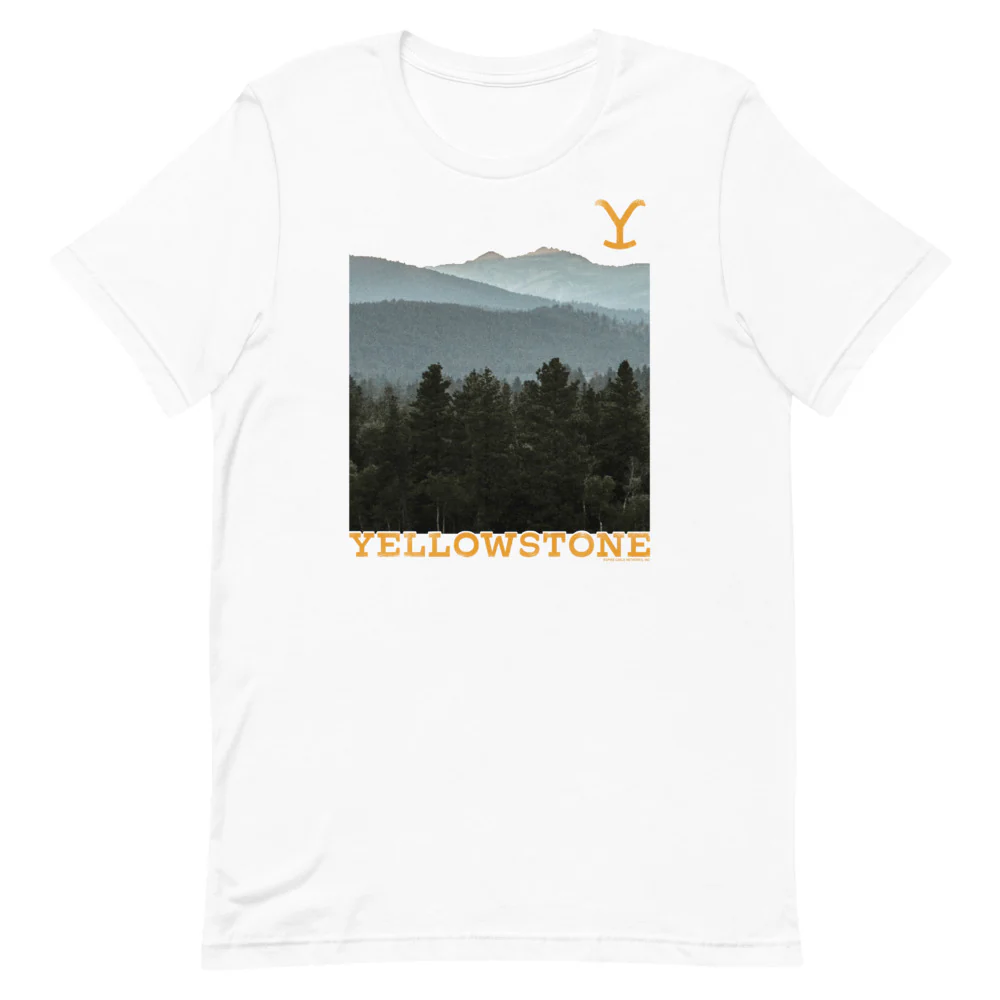 Yellowstone Scenery Adult Short Sleeve T-Shirt - Image 3
