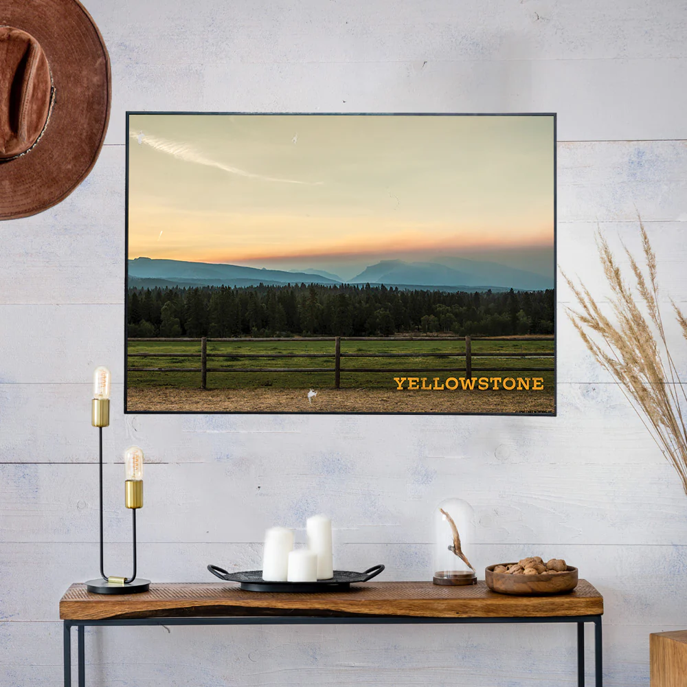 Yellowstone Scenery Key Art Satin Poster - Image 2