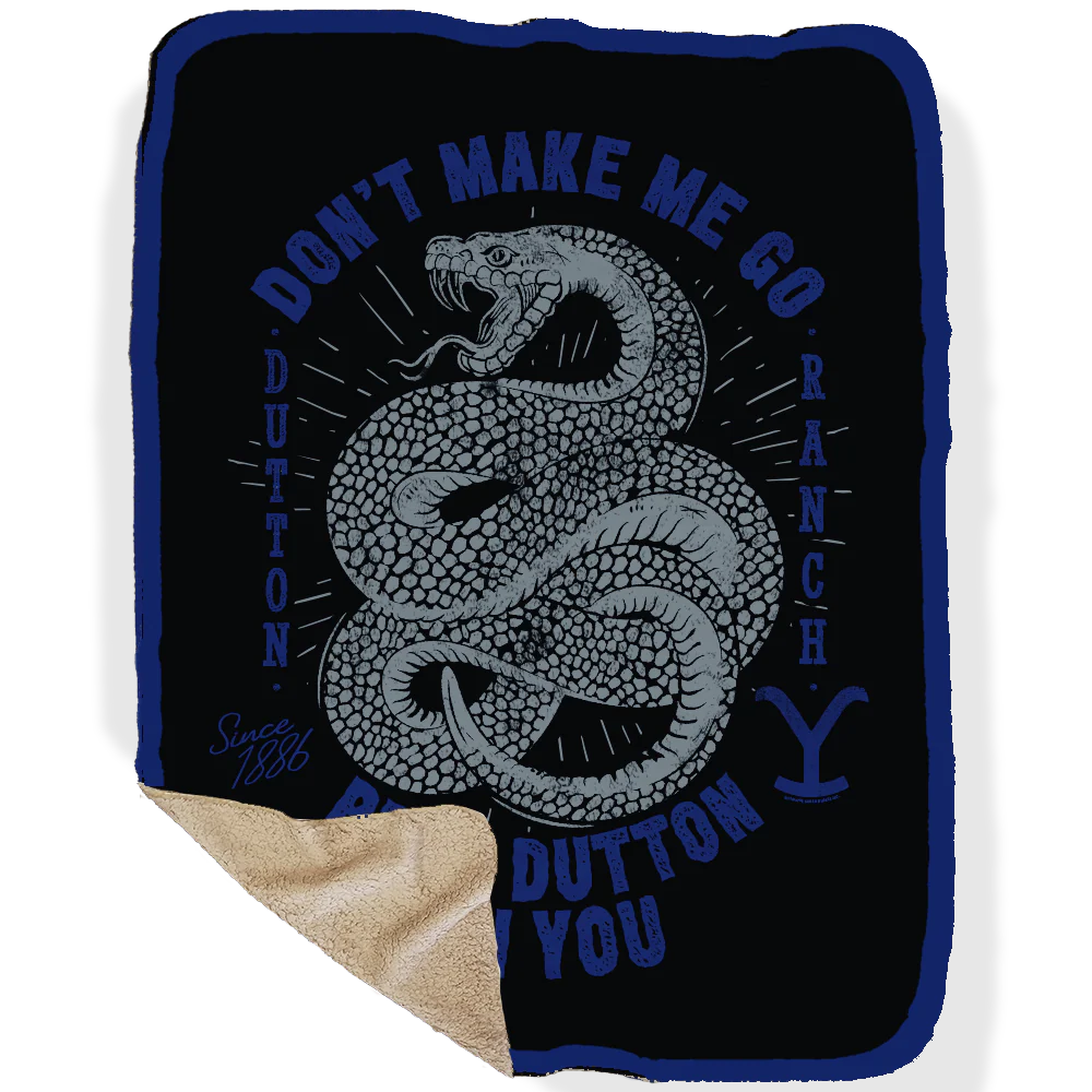 Yellowstone Snake Beth Dutton On You Sherpa Blanket - Image 4