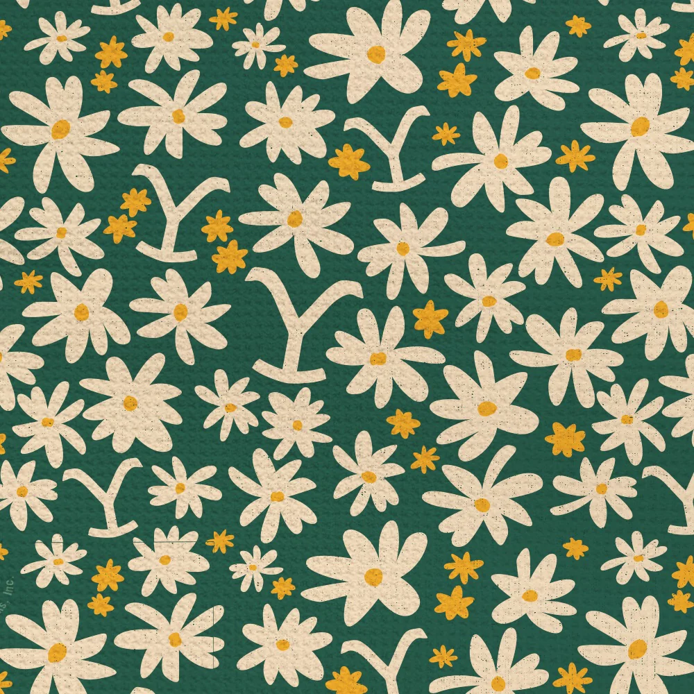 Yellowstone Summer Flowers Kitchen Towel - Image 2