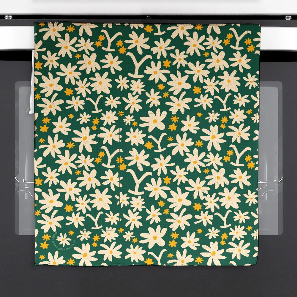 Yellowstone Summer Flowers Kitchen Towel - Image 3