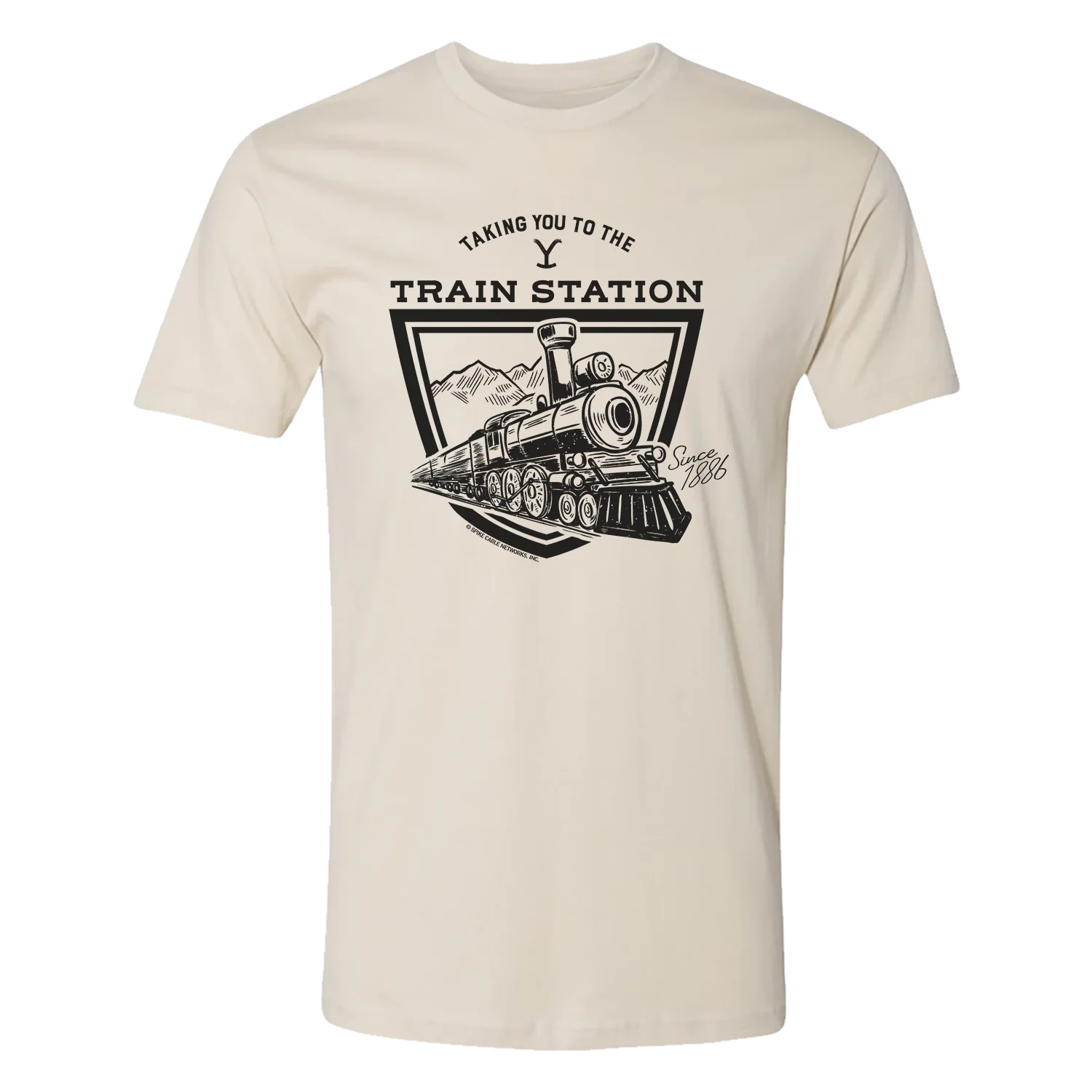 Yellowstone Taking You to the Train Station Adult Short Sleeve T-Shirt