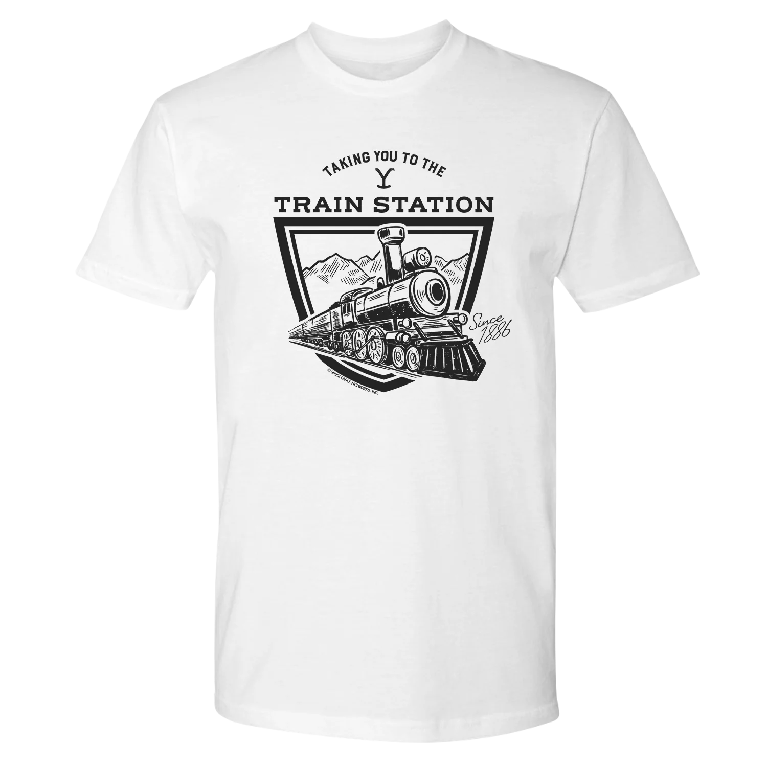 Yellowstone Taking You to the Train Station Adult Short Sleeve T-Shirt - Image 2