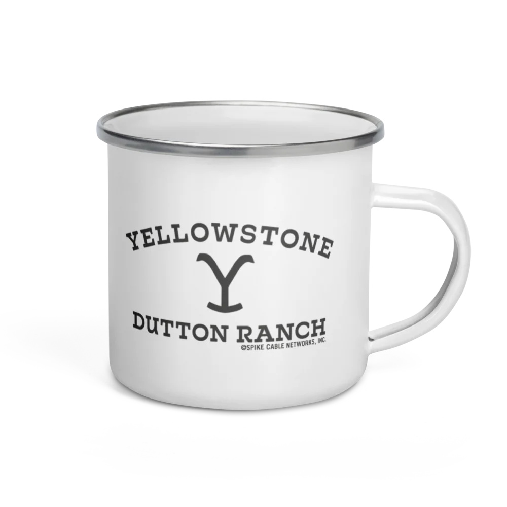 Yellowstone Taking You to the Train Station Enamel Mug - Image 2