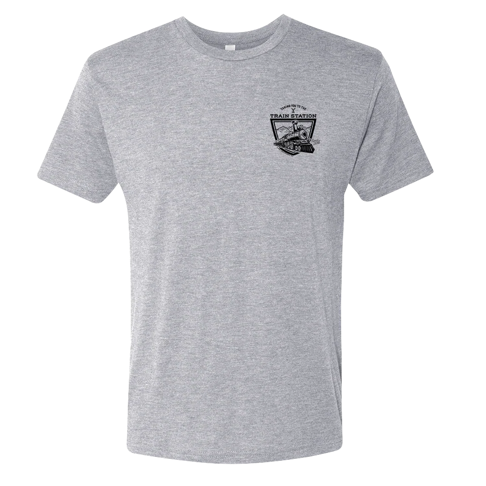 Yellowstone Taking You to the Train Station Men's Tri-Blend T-Shirt - Image 2