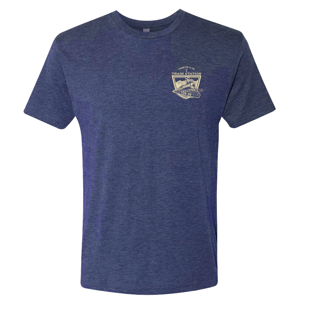 Yellowstone Taking You to the Train Station Men's Tri-Blend T-Shirt - Image 4