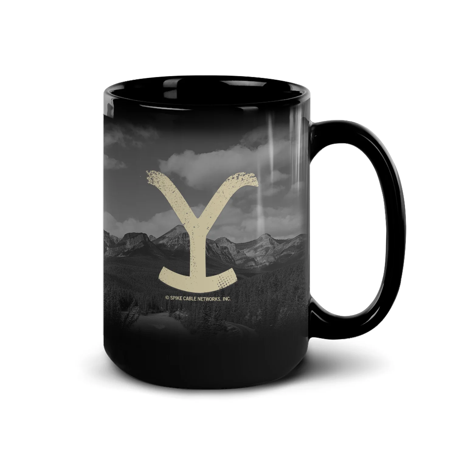 Yellowstone Taking You to the Train Station Black Mug - Image 5