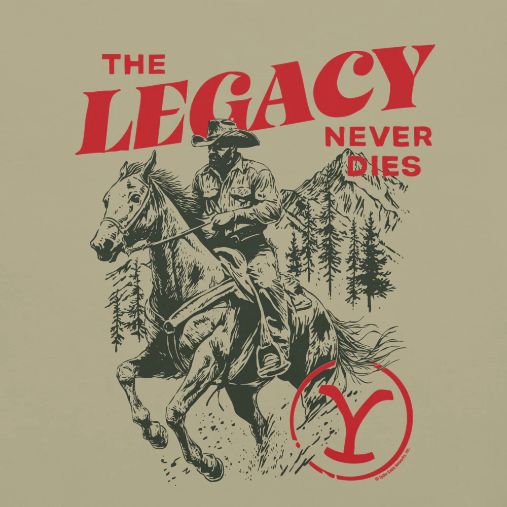 Yellowstone The Legacy Never Dies Unisex Comfort Colors T-Shirt - Image 6