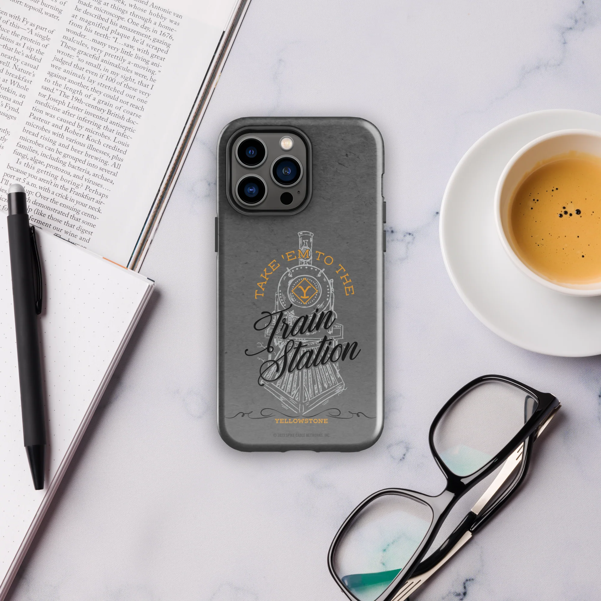 Yellowstone Train Station Tough Phone Case - iPhone - Image 18