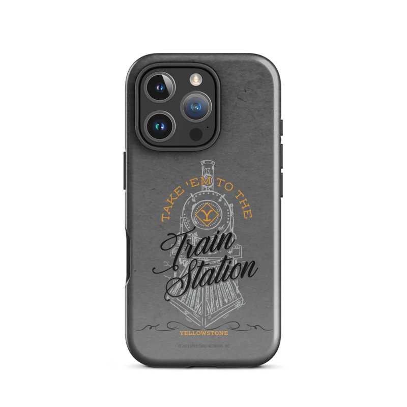 Yellowstone Train Station Tough Phone Case - iPhone - Image 2