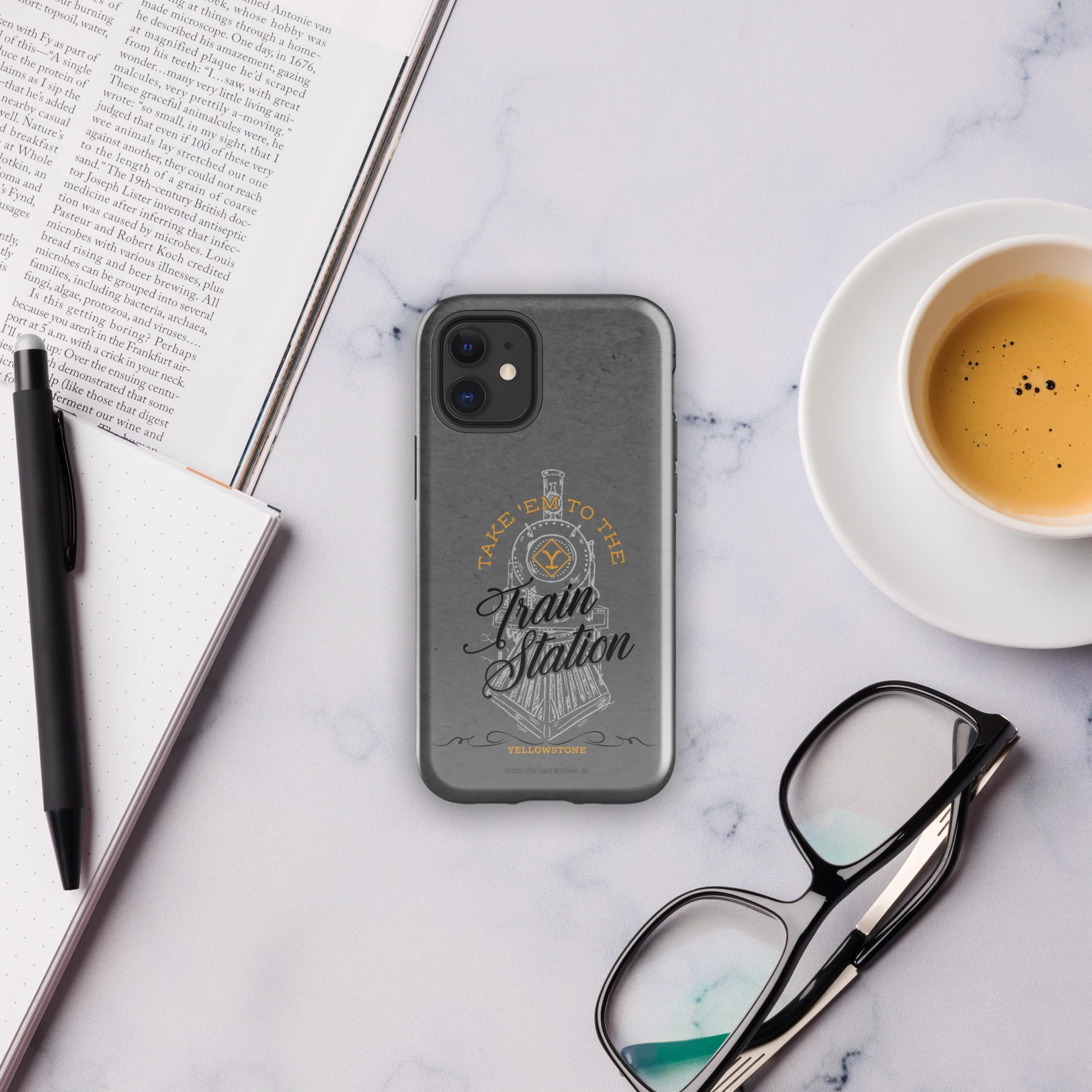 Yellowstone Train Station Tough Phone Case - iPhone - Image 48