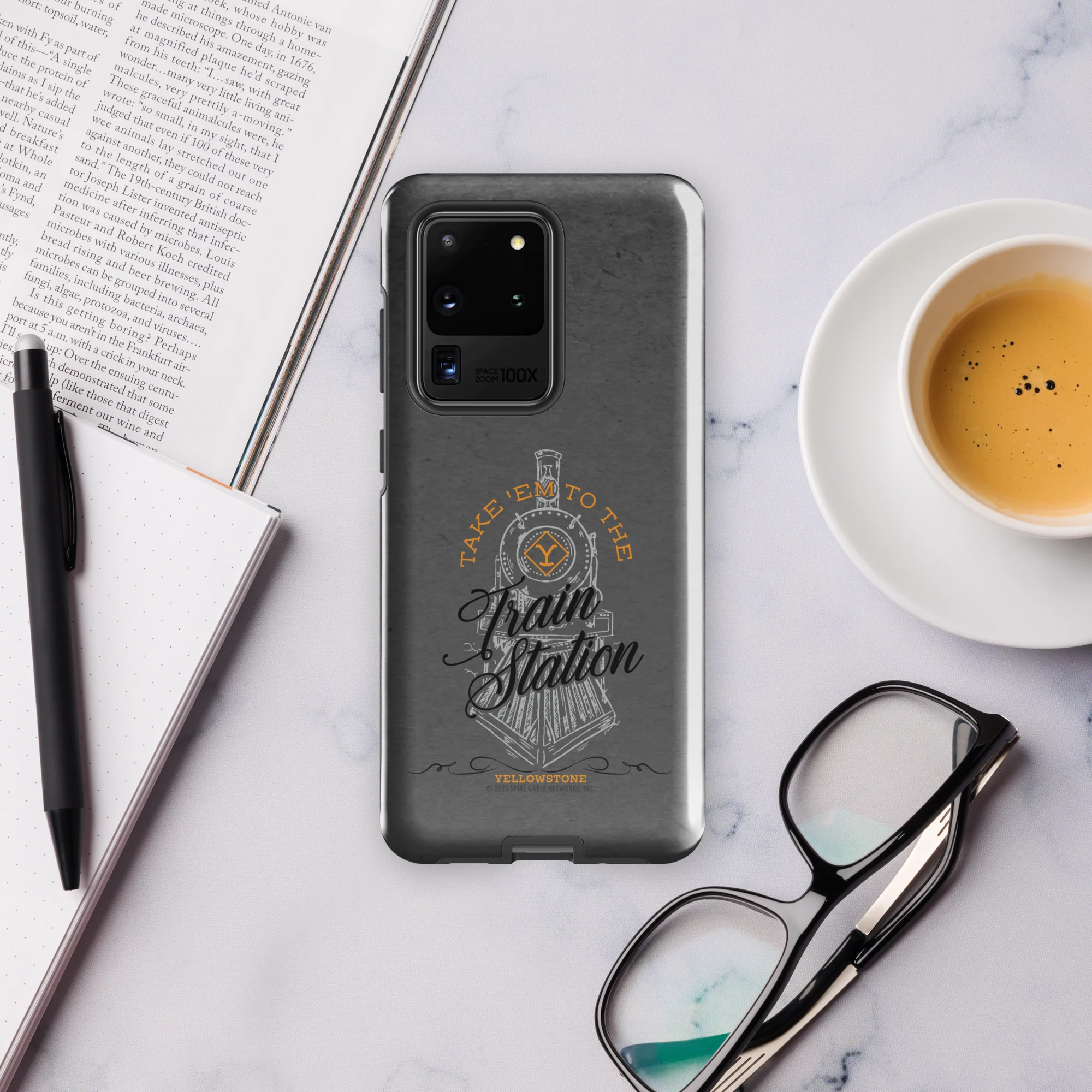 Yellowstone Train Station Tough Phone Case - Samsung - Image 12