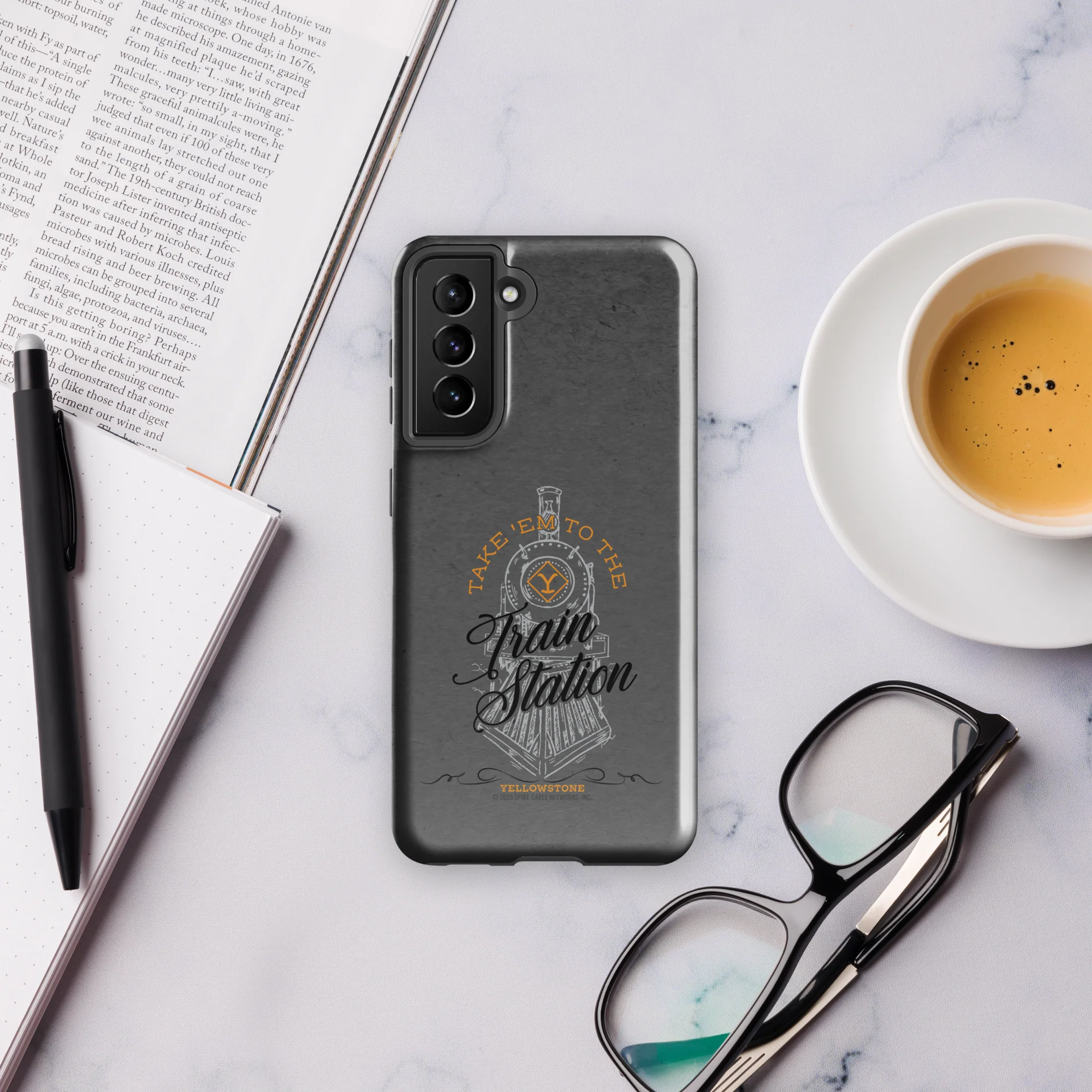 Yellowstone Train Station Tough Phone Case - Samsung - Image 15