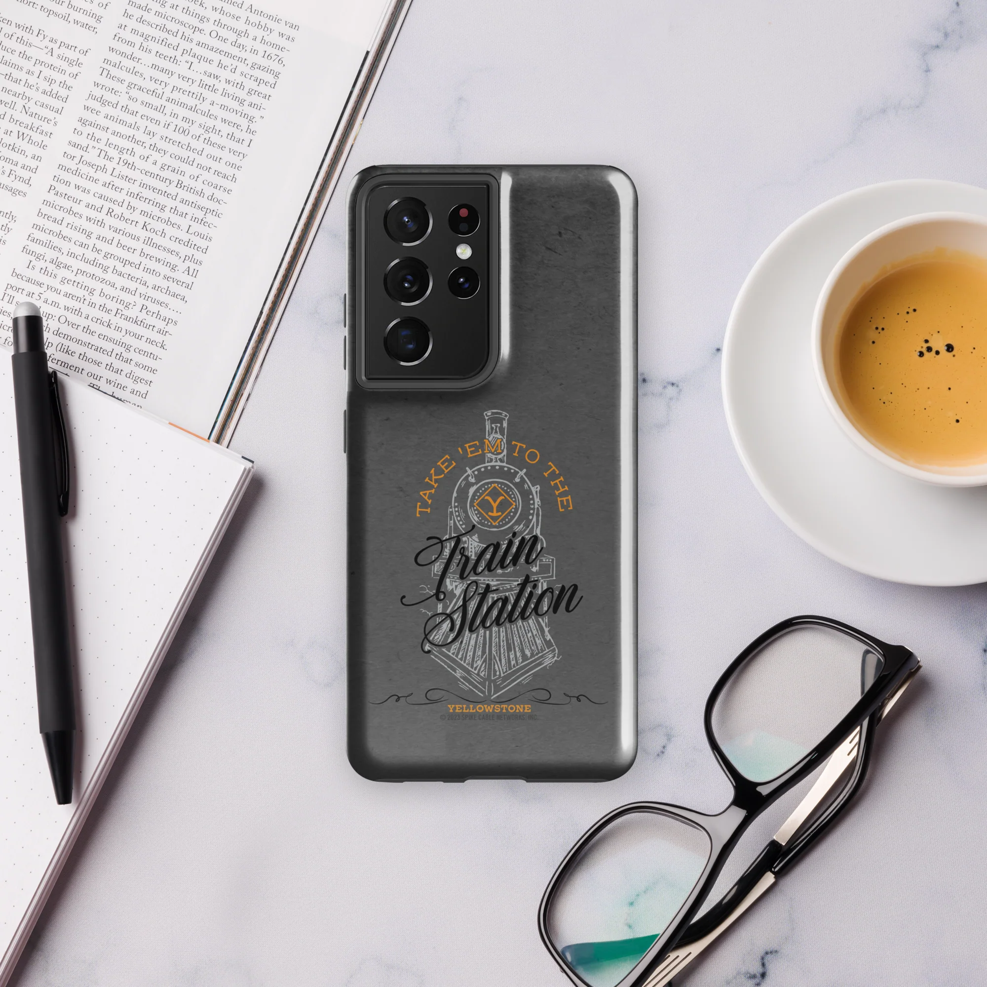 Yellowstone Train Station Tough Phone Case - Samsung - Image 24