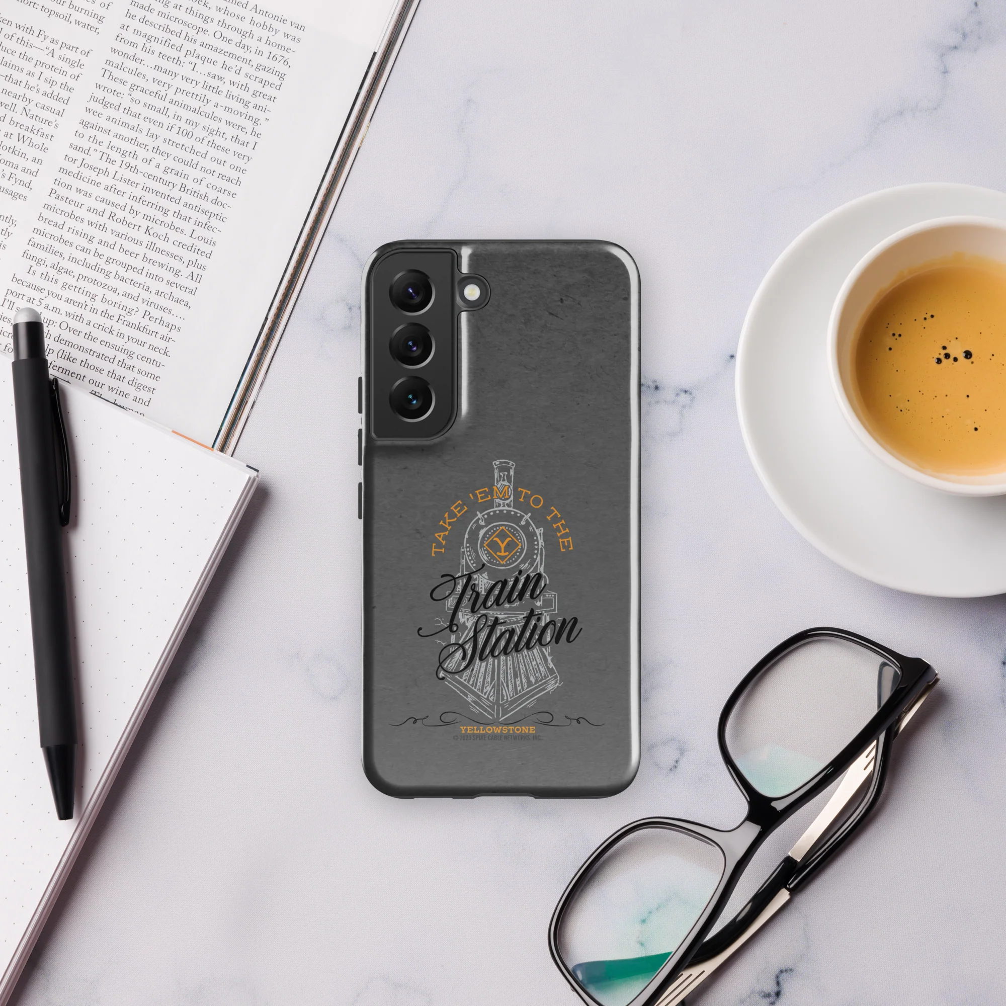 Yellowstone Train Station Tough Phone Case - Samsung - Image 27