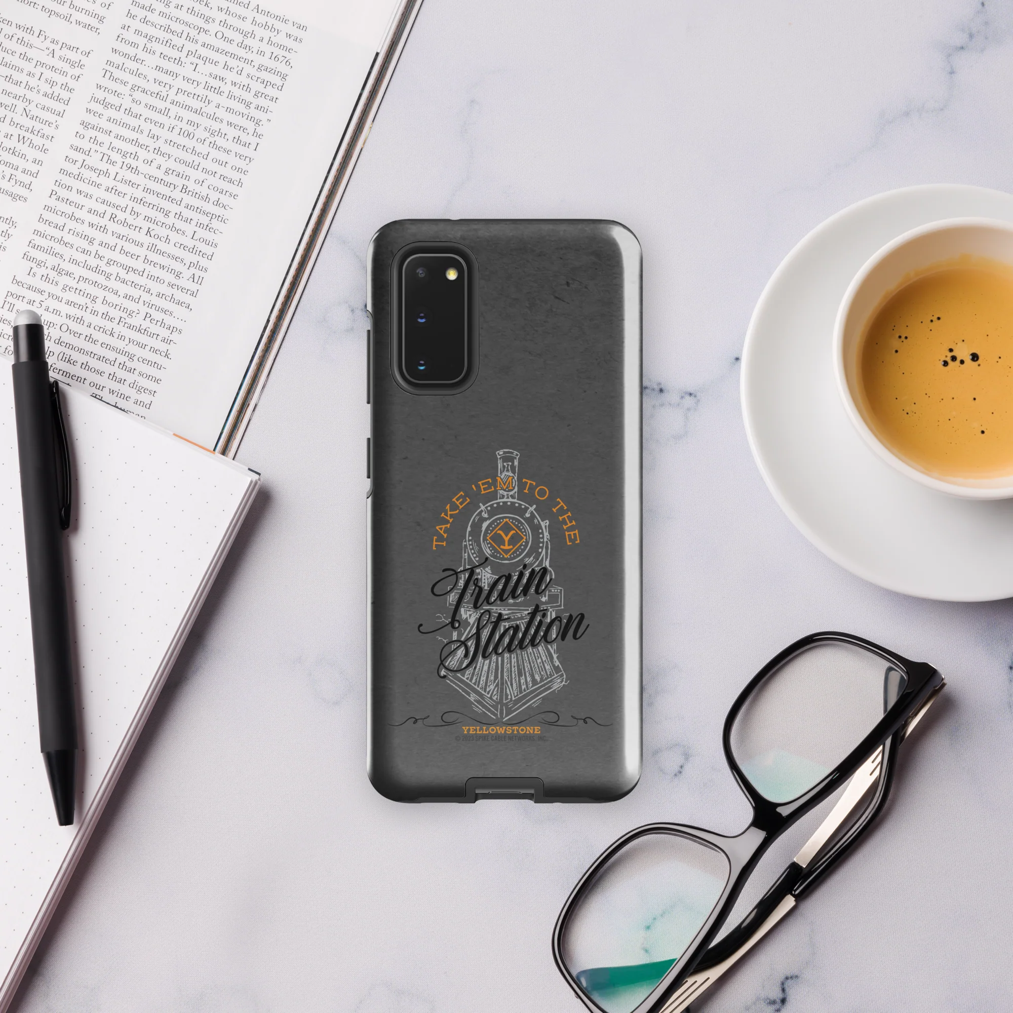 Yellowstone Train Station Tough Phone Case - Samsung - Image 3