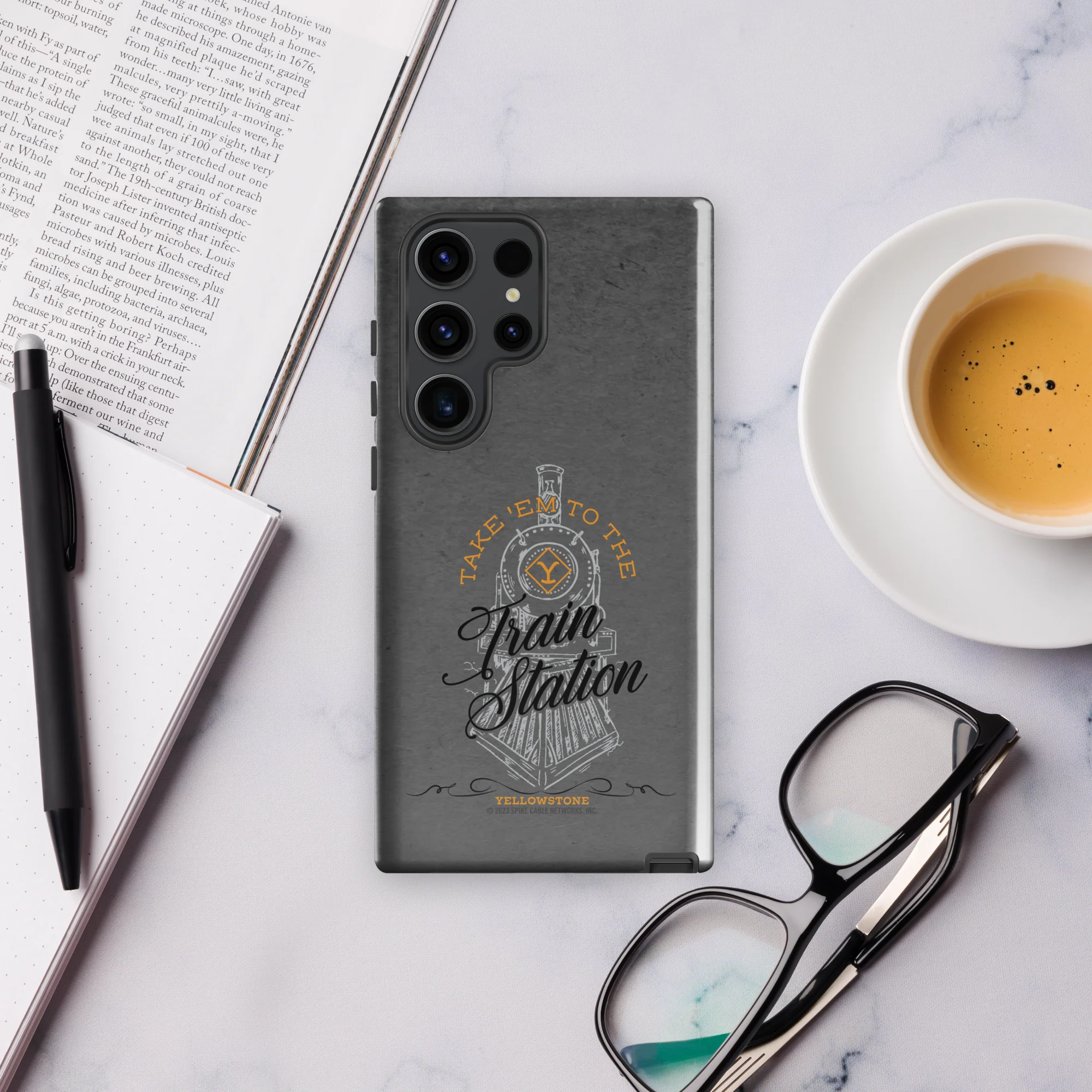Yellowstone Train Station Tough Phone Case - Samsung - Image 42