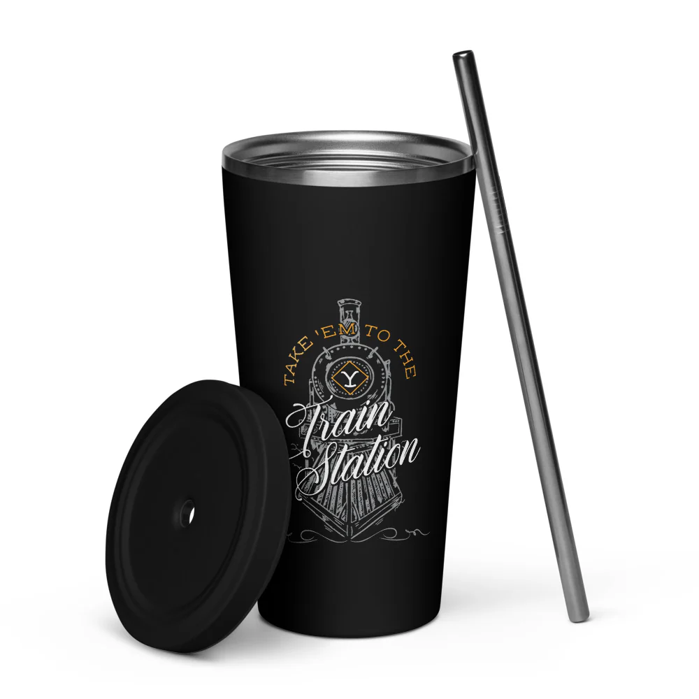 Yellowstone Train Station Tumbler - Image 5
