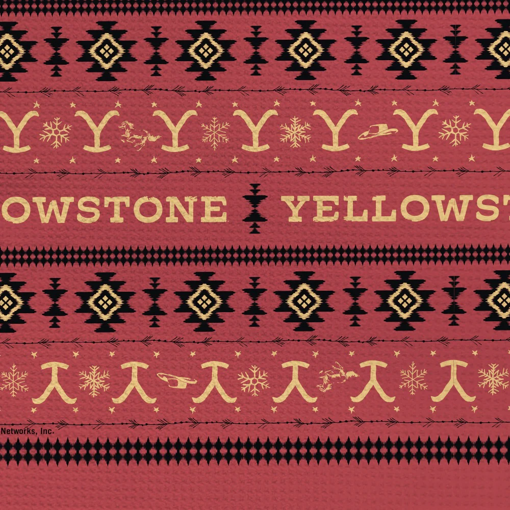 Yellowstone Winter on the Ranch Kitchen Towel - Image 2