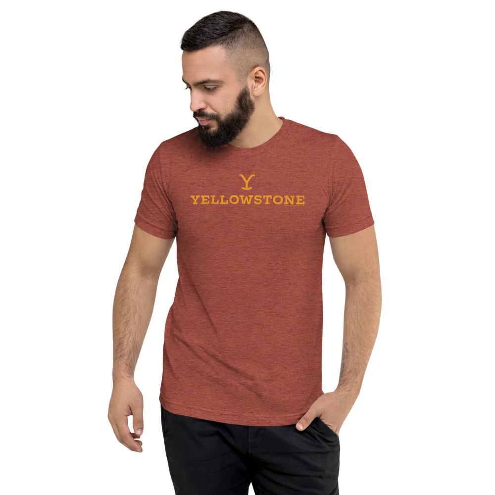 Yellowstone Y Logo Adult Tri-Blend T-Shirt - Image 3