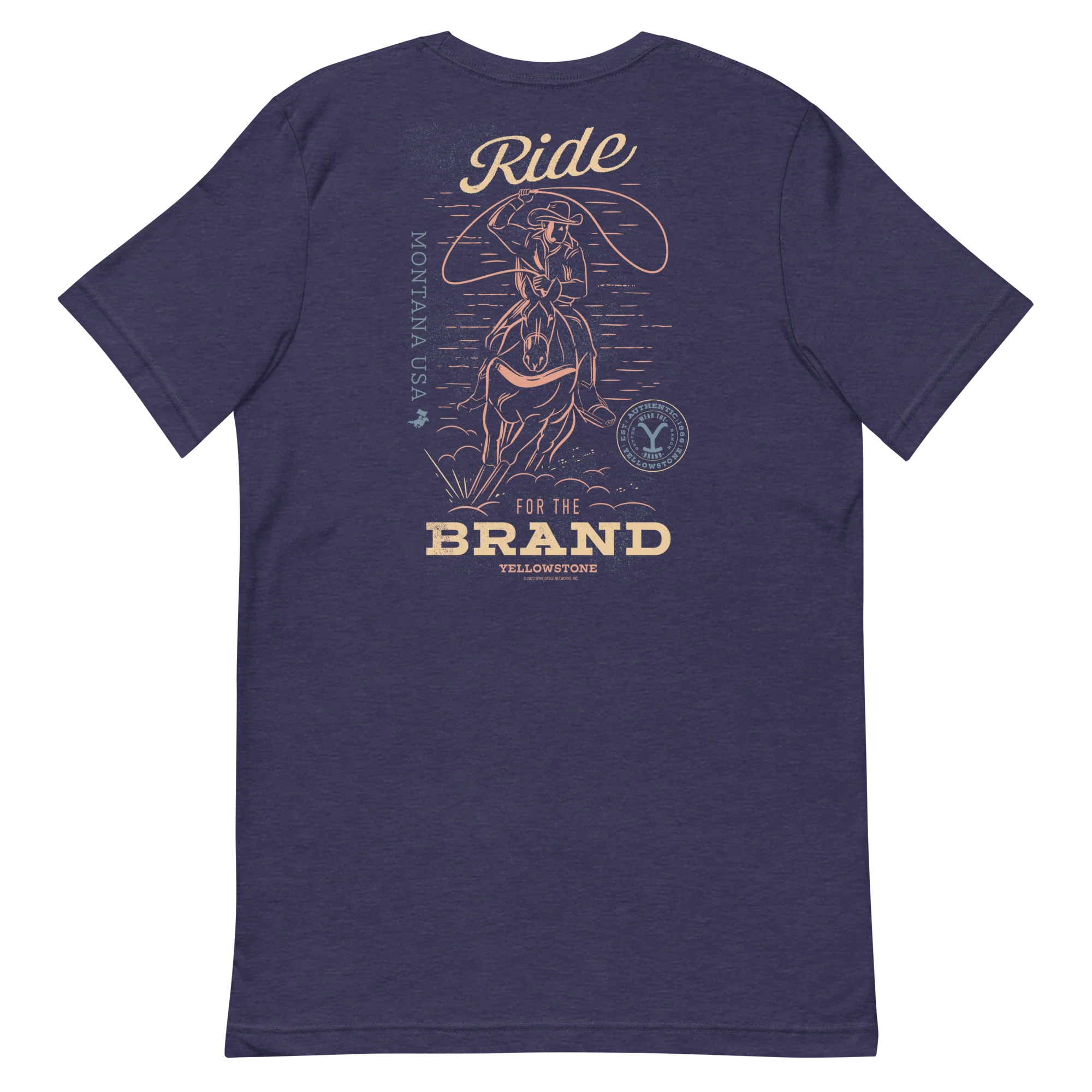 Yellowstone Y Logo Ride for the Brand Adult Short Sleeve T-Shirt - Image 6